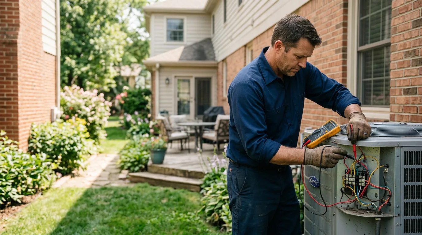 HVAC technician working near Westbrook, TX